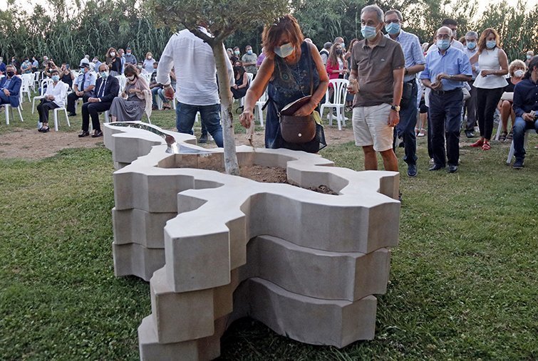 Acte d'homenatge a les persones que han mort durant la pandèmia del coronavirus a Lleida