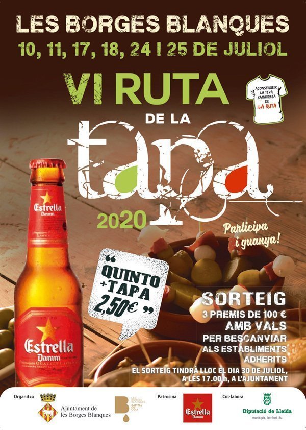 El cartell de la VI Ruta de la Tapa de les Borges