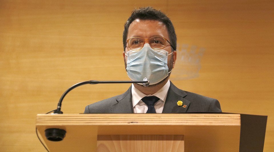 El vicepresident del Govern, Pere Aragonès, a la Diputació de Lleida