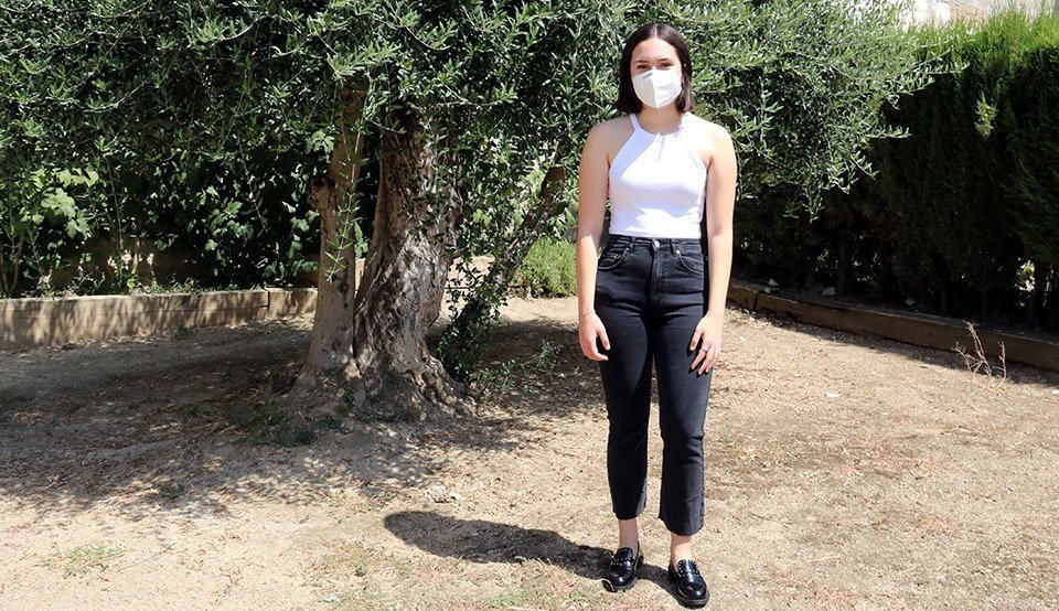 La Júlia Vergé, estudiant que ha obtingut una de les quatre millors notes de la selectivitat a Lleida