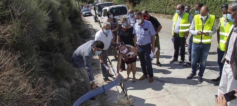 El conseller Jordi Puigneró Visita fibra optica Puiggros