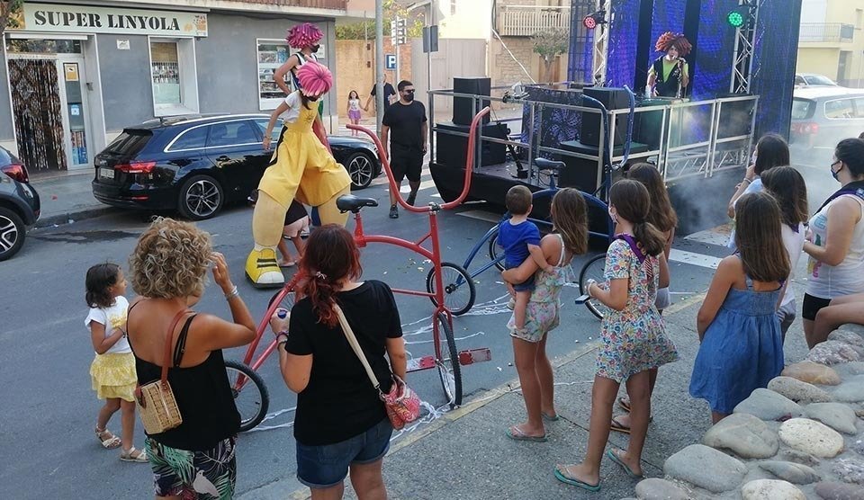 L'espectacle de la MobilDisco de Fadulito a Linyola @JRTarragó