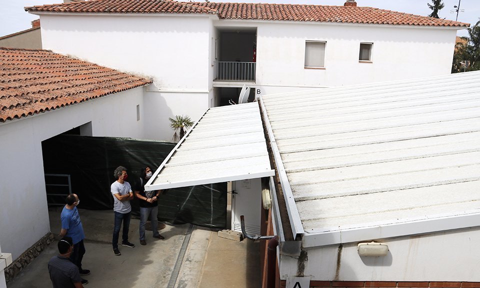 Les instal·lacions de l'alberg de Bellpuig, destinat a acollir temporers positius de covid-19