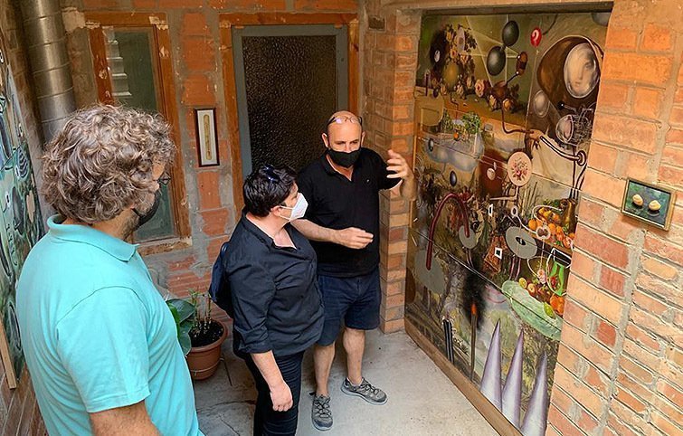 Visita a l'estudi de Xesco Mercé