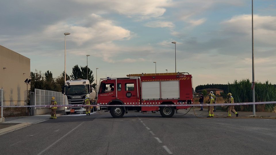 Fuga d'etanol en el Poligon del Palau d'Abglesola
