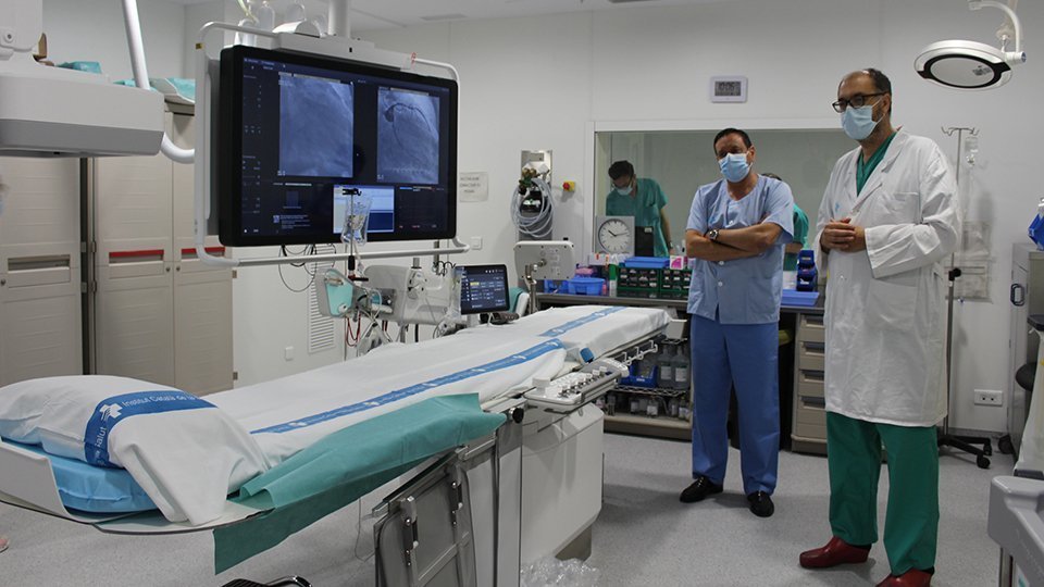 Els doctors Juan Casanova,  i Fernando Worner