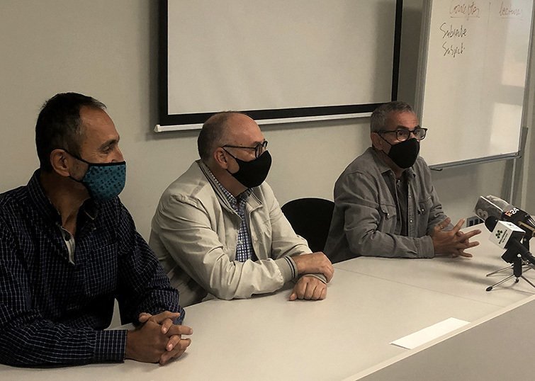 Carles Esquerda, Antoni Palau, i Rafel Panadés