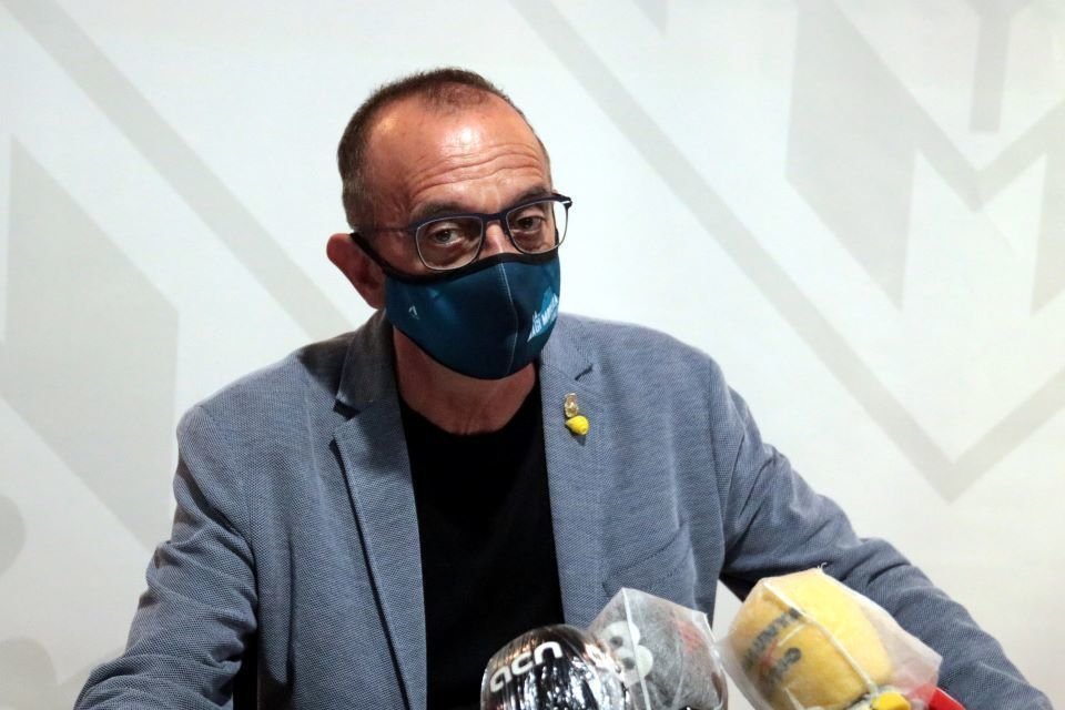 Pla mitjà de l'alcalde de Lleida, Miquel Pueyo, el 22 de setembre del 2020. (Horitzontal)