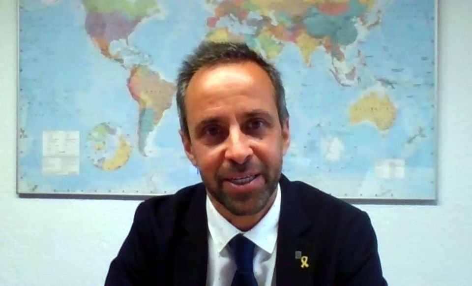 Pla mitjà del director de Prodeca, Ramon Sentmartí, durant una entrevista telemàtica amb l'ACN, el 4 de novembre del 2020. (Horitzontal) -  Salvador Miret