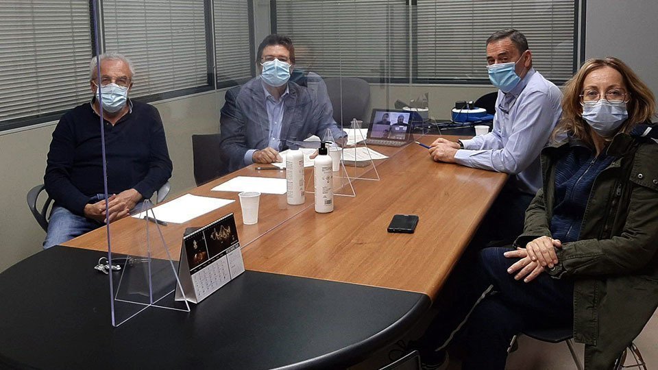 Isidre Gavín, Jaume Setó, Enric Mir, i Dolors Tella