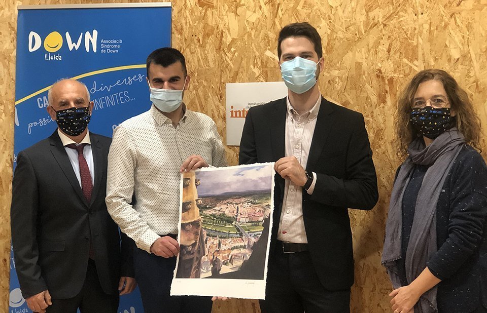 Les empreses premiades han rebut una reproducció d’una pintura original de Mercè Humedas