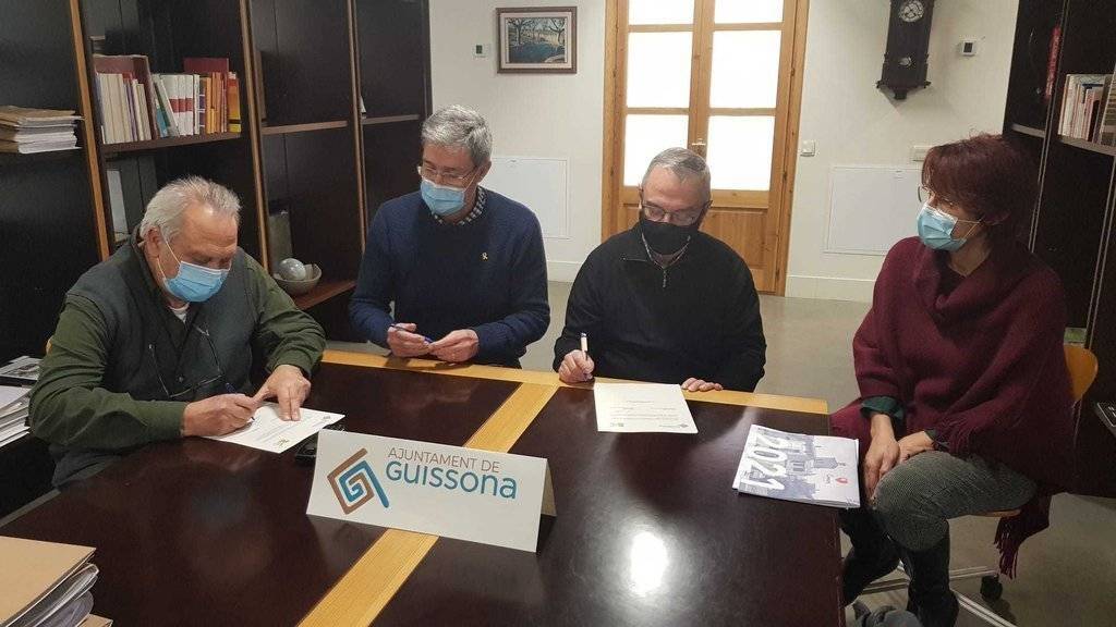 Signants conveni col·laboració ajuntament guissona ateneu - ajuntament de guissona