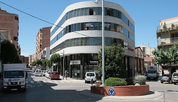 Imatge de la plaça de l'Estació