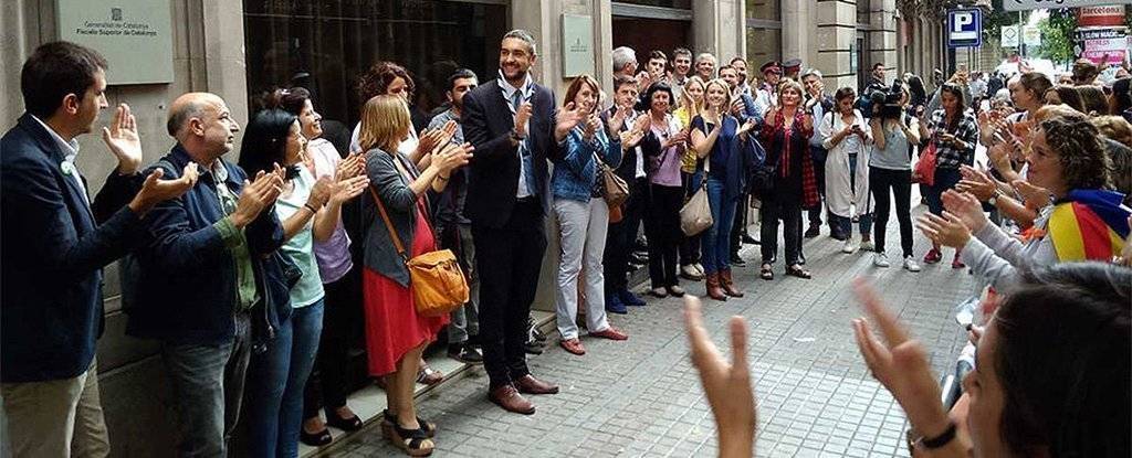 Bernat Solé en la seva compareixença a la Fiscalia @Territoriscat