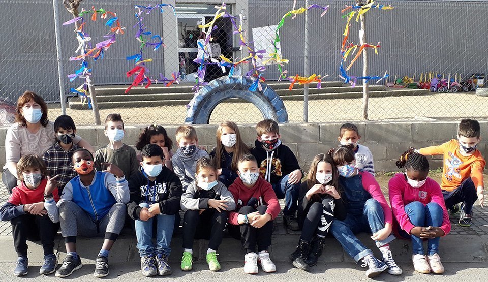 Els alumnes de l'escola les Arrels Dia de la Pau 21