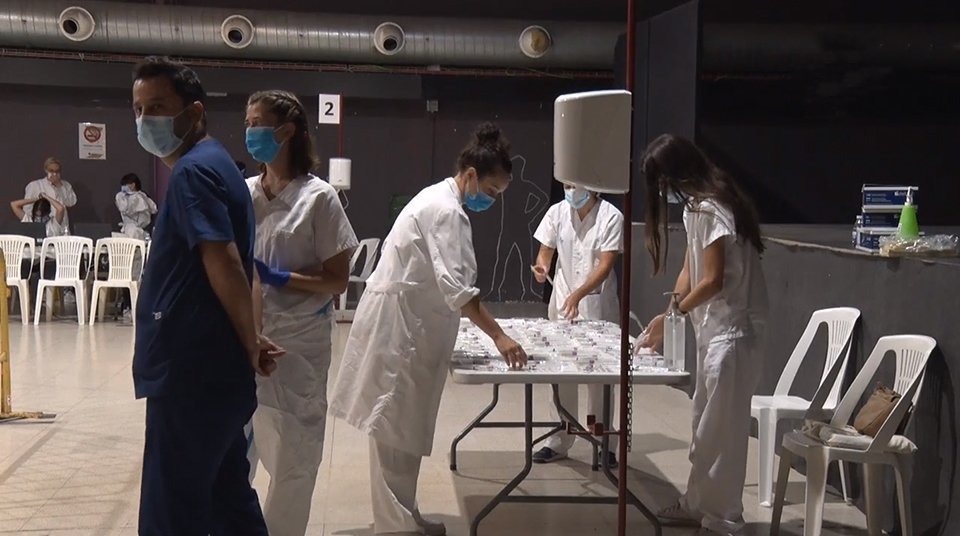 Preparació del cribratge a Tàrrega