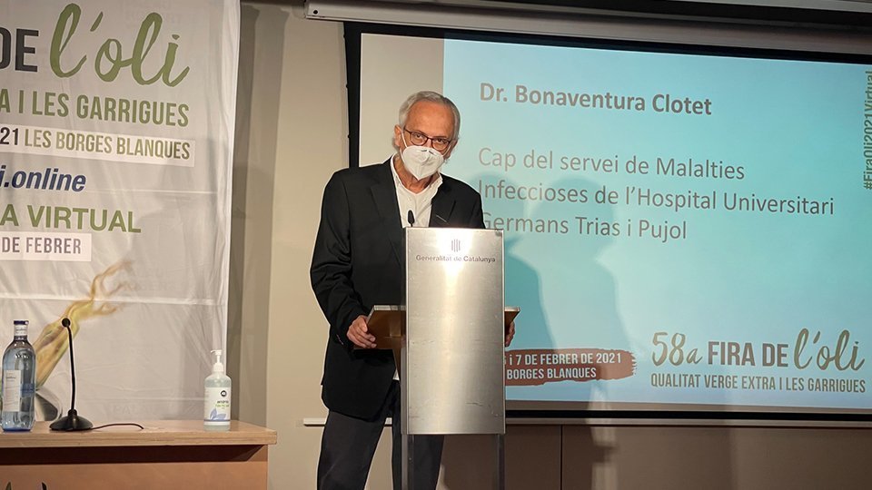 BonavConferència inaugural de la Fira de l'Oli i les Garrigues, el doctor Bonaventra Clotet @Firaolientura Clotet