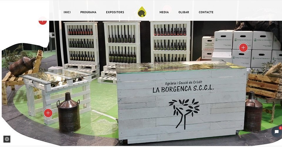 Expositor en la mostra virtual de la Fira de l'Oli de les Borges Blanques