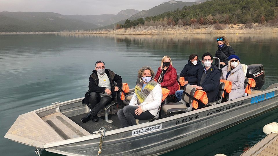 Ramon Tremosa visita el congost de Mont-rebei