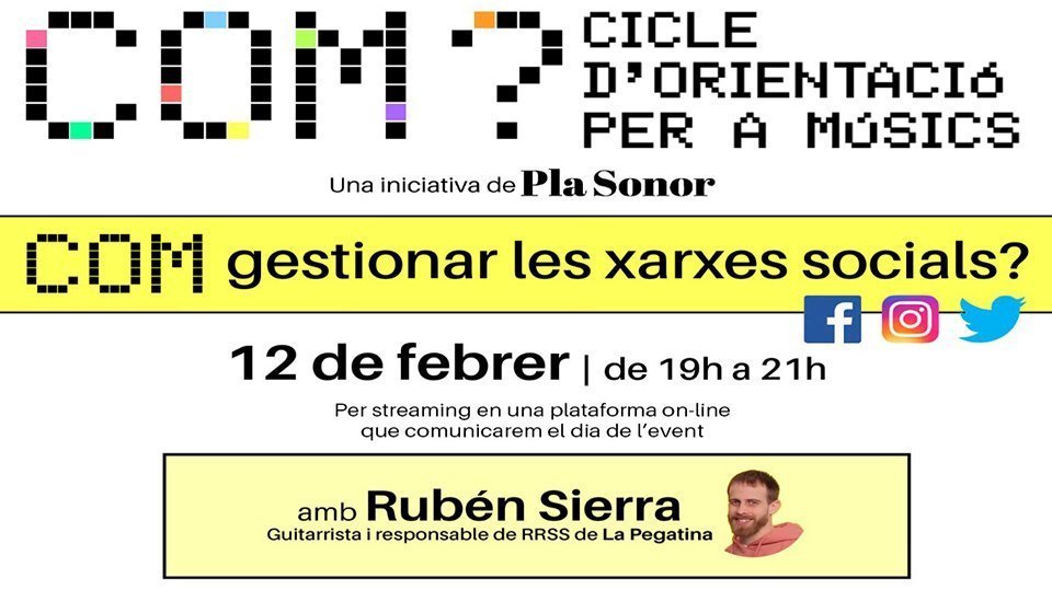 Imatge promocional del primer taller amb Rubén Sierra