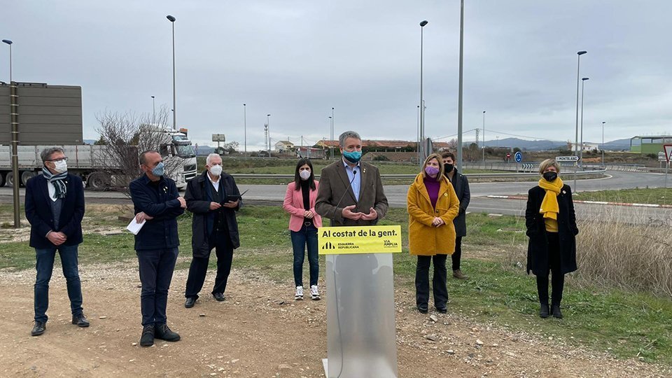 Acte d'ERC a Montblanc reclamant infraestructures