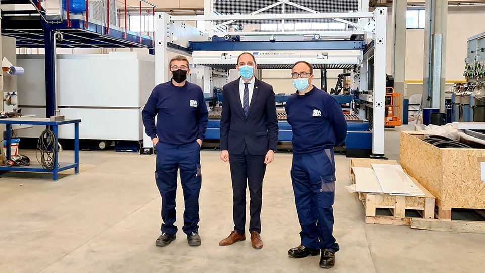 Josep Crespín visita Talleres Sandoval-Martínez de Mollerussa
