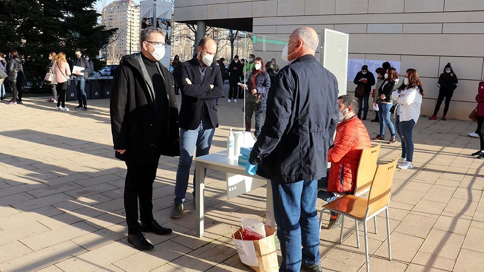 Joan Talarn i Jordi Verdú visiten el campus de Cappont de la UdL