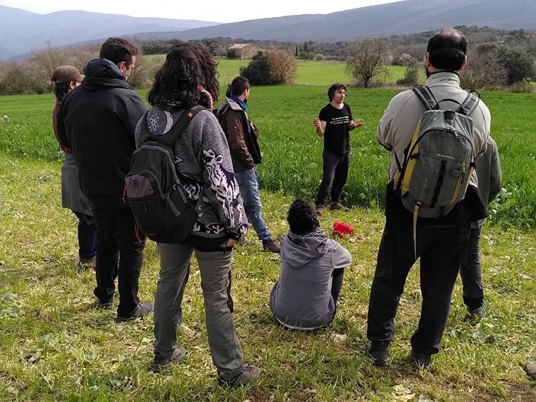 Una classe amb un ramader local a l'Escola de pastors de Rialp @AjÀger 1