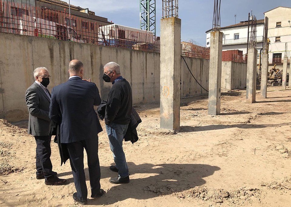 Visita a l'inici d'obres de construcció de l'Arxiu Comarcal de les Garrigues @Borges