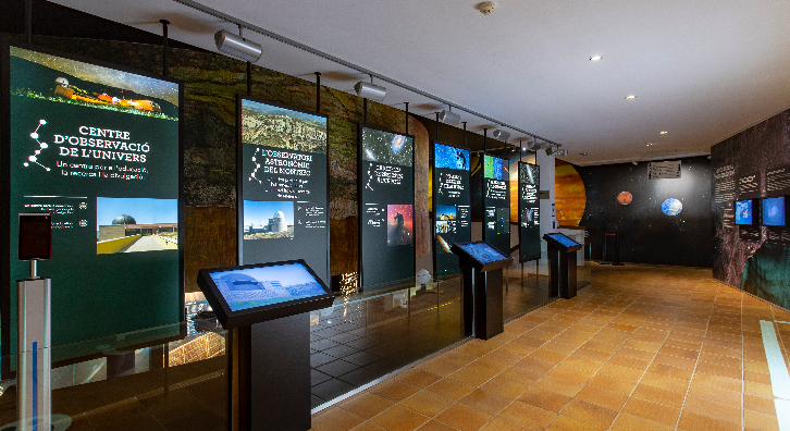 Exposició permanent del Centre d'Observació de l'Univers - Foto: Cedida per Ferrocarrils de la Generalitat de Catalunya