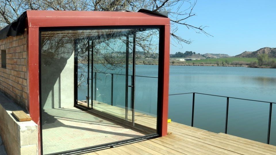 Imatge del punt d'activitats del Raimat Natura Parc on, entre altre altres, es podran llogar bicicletes, el 10 de març del 2021 - Salvador Miret