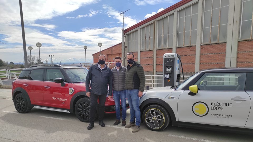 L'alcalde de Juneda Antoni Villas visita el punt de càrrega