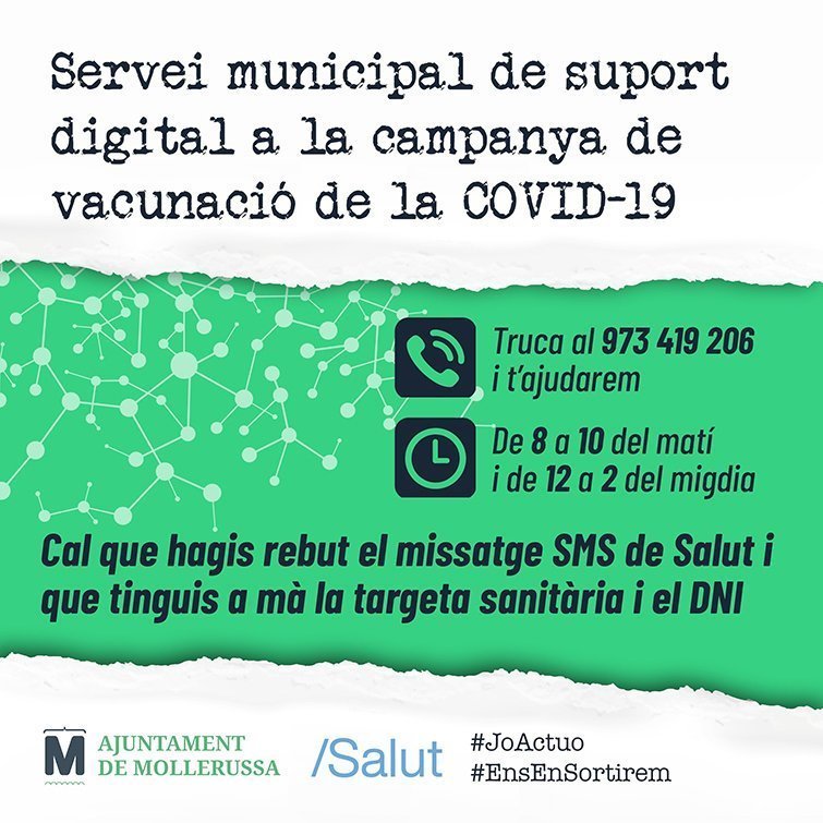 Campanya de suport a la vacunació de Mollerussa