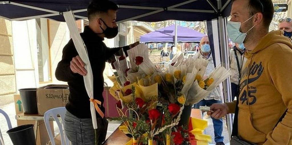 Mercat de roses a Tàrrega