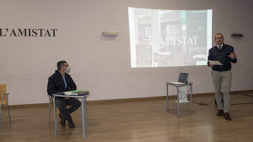 Marc Solsona i Pere Garrofé presenten el projecte del Cafè L'Amistat 1