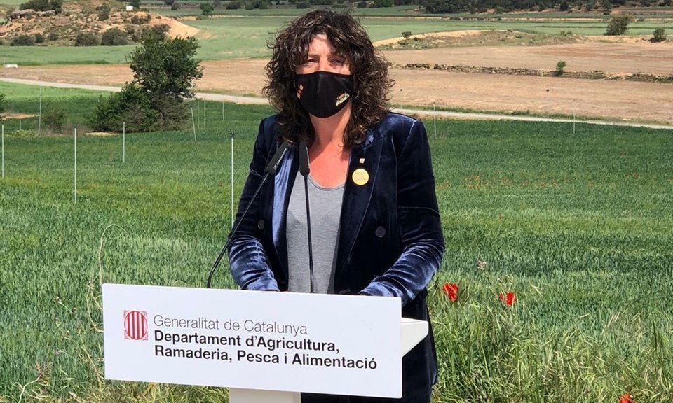 La consellera Teresa Jordà, la concentració parcel·laria Agramunt @Agricultura