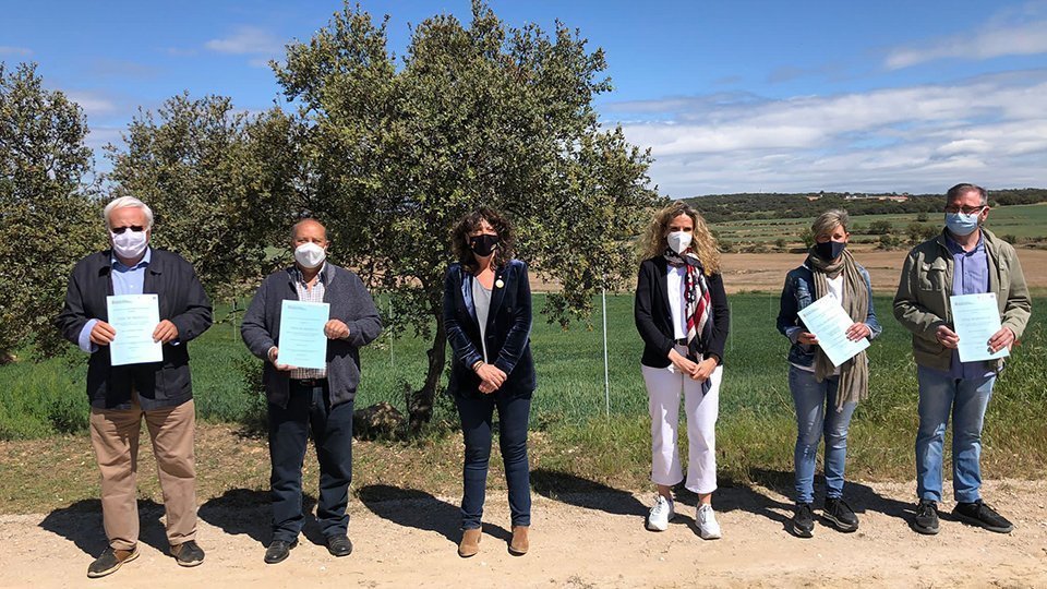 La consellera Teresa Jordà, la concentració parcel·laria Agramunt @Agricultura