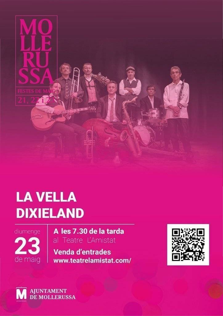 Cartell del concert de La Vella Dixieland