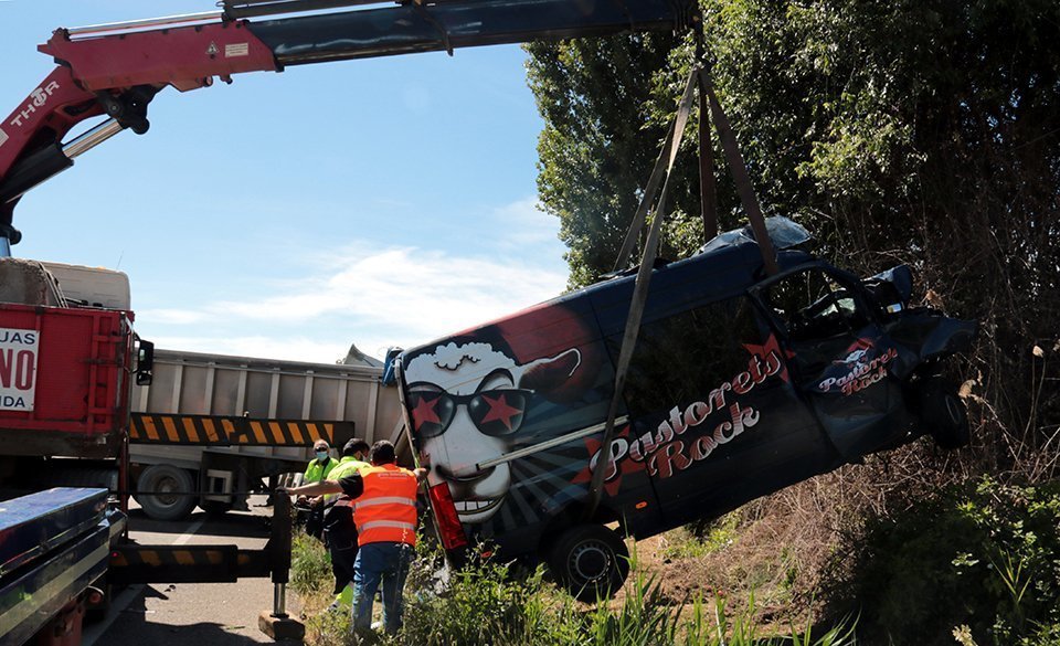 Accident a la C-12, al terme de Corbins @SalvadorMiret