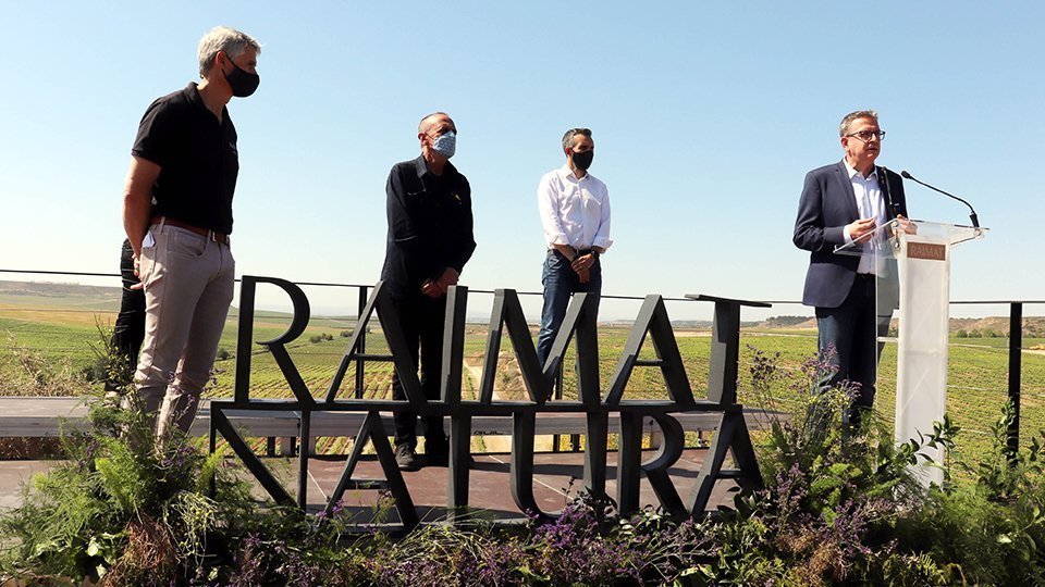 El president de la Diputació Joan Talarn, en l'acte inaugural @Raimat