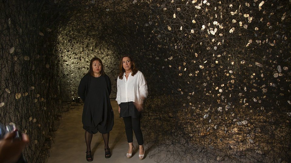 Chiharu Shiota i Ana Vallés @JosepA.Pérez