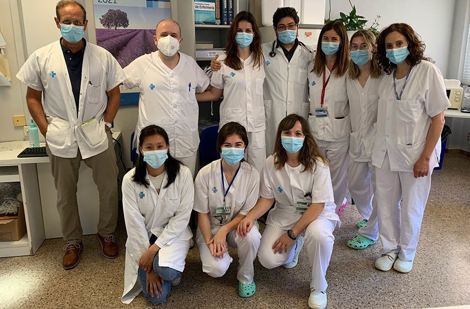 Equip hemodiàlisi domiciliària servei Nefrologia HUAV