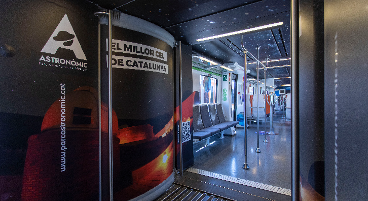 Promoció del Parc Astronòmic del Montsec en la darrera campanya turística de Ferrocarrils