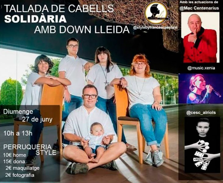 Tallada de cabells solidària DOWN Lleida