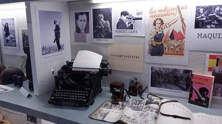 Exposició sobre la Gerra Civil a l'INS Terres de Ponent @JosepA.Pérez