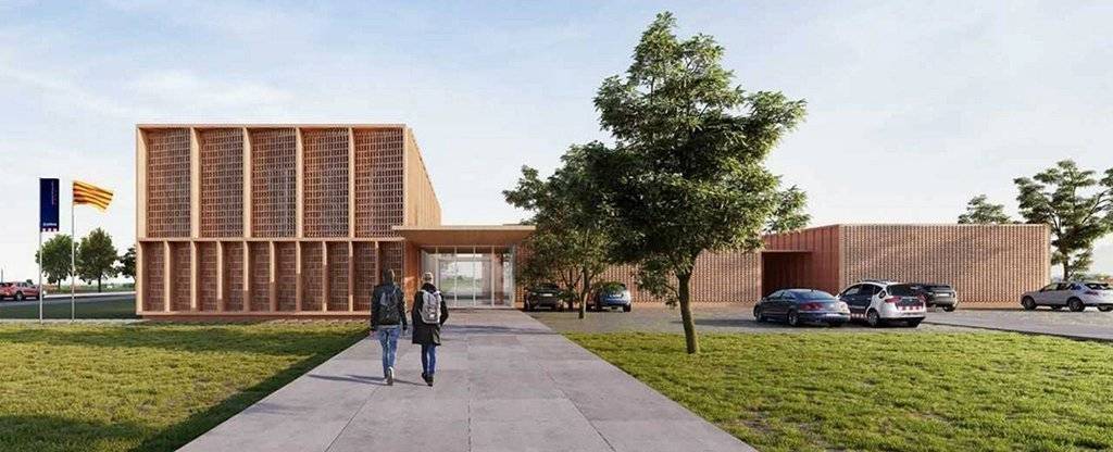 Imatge sintètica de la nova comissaria dels Mossos d'Esquadra al Pla d'Urgell @Interior