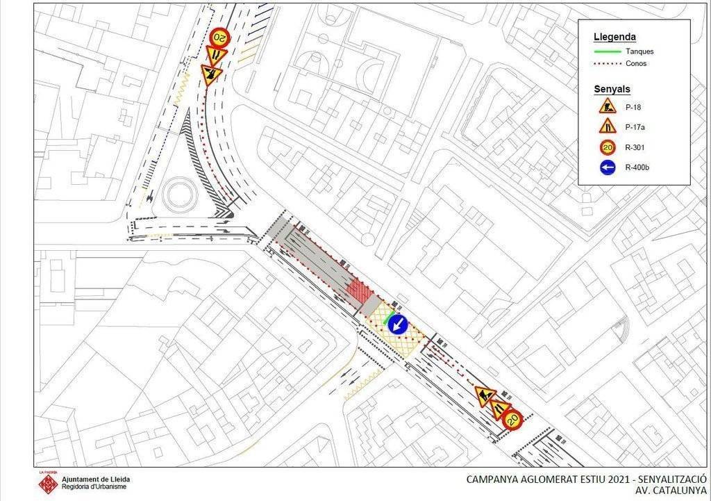 Actuació de millora del paviment a l'Avinguda Catalunya