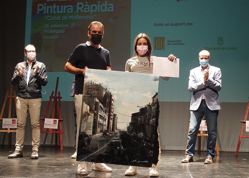 Júlia Juncadella Premi Jove del Concurs de Pintura de Mollerussa @AjMollerussa