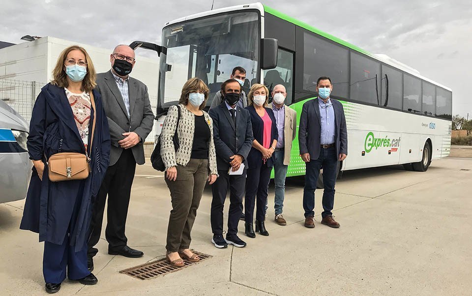 Presentació bus exprés.cat entre les Borges Blanques i Lleida @Territoriscat