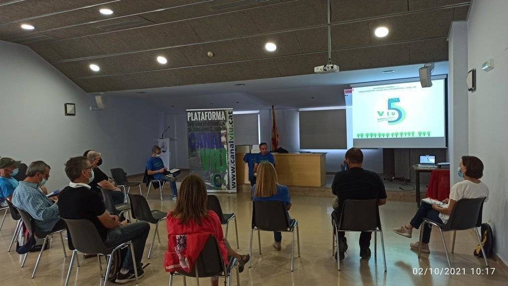 L'Assemblea anual de la Xarxa d’Entitats Locals de la Plataforma Canal Viu a la població del Palau d’Anglesola - Canal Viu